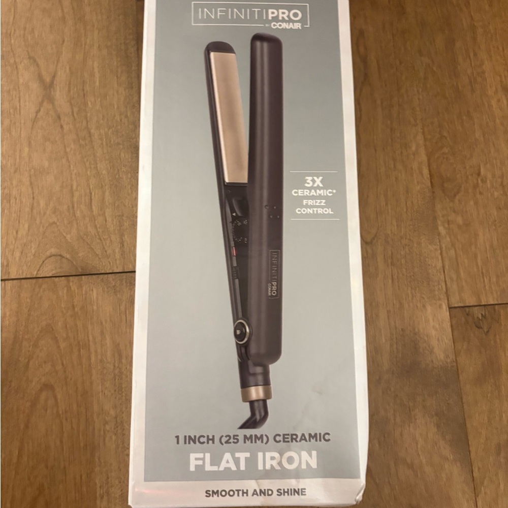 INFINITIPRO by Conair® 1" 3x Ceramic Flat Iron, Hair Straightener